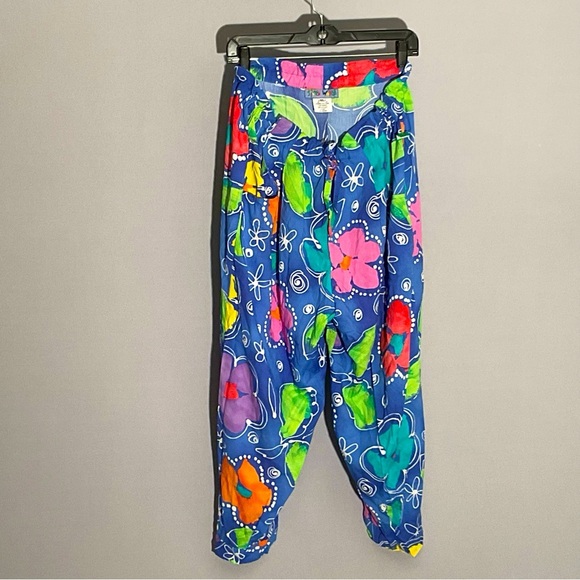 Jams World Floral Ladies XL Pajama Set, Drawstring Pants/Decorative  Buttons - Picture 15 of 16